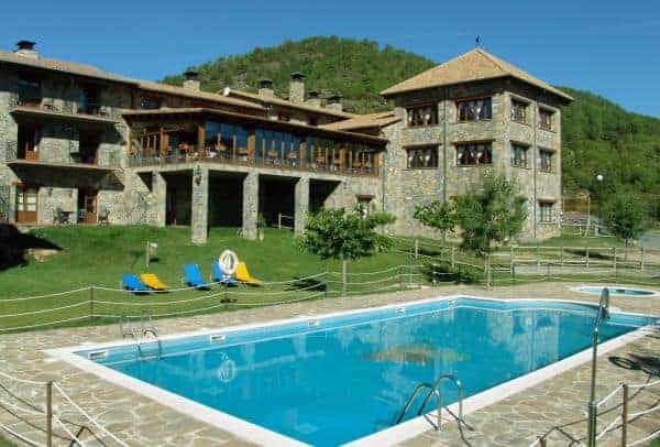 Fotografía de archivo del Hotel y Spa Peña Montañesa, próximo a Aínsa