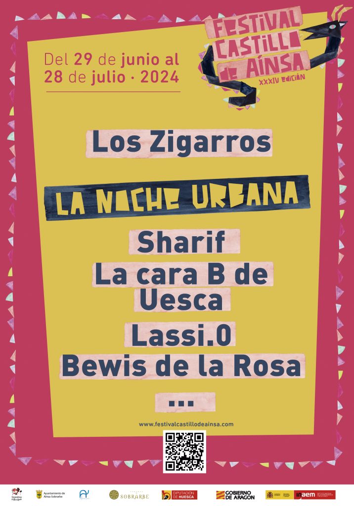 La banda de rock Los Zigarros y el rapero Sharif encabezan el cartel de la XXXIV edición del Festival Internacional Castillo de Aínsa