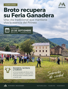 Feria Ganadera de Broto 2026 en Sobrarbe, una de las citas tradicionales de la ganadería del Pirineo Aragonés
