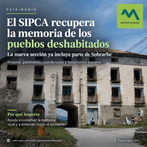 El SIPCA estrena una nueva sección sobre pueblos deshabitados y ya incluye parte de Sobrarbe: historia, patrimonio, coordenadas y testimonios sonoros de antiguos vecinos.
