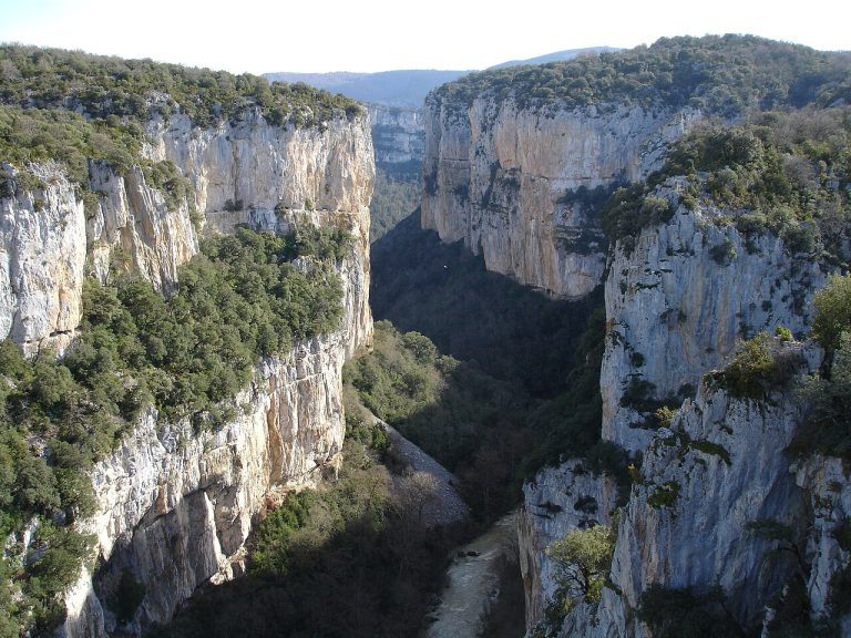 Pirineos Pirineo Reserva Natural de la Foz de Arbayún 5 Profundo cañón de la Foz de Arbayún, con paredes calizas en Navarra