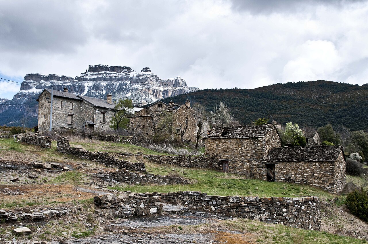 Vista del pueblo de Buerba